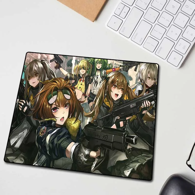  XGZ Custom Gunner Large Gaming Mouse Pad Black Lock Edge Sexy Girls Frontline Computer Desk Mat Non