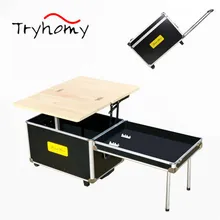 

Tryhomy 55L Portable Folding Camping Kitchen Outdoor Camp Cooking Table With Storage Trolley Case Kitchen Table 2021 New Hot