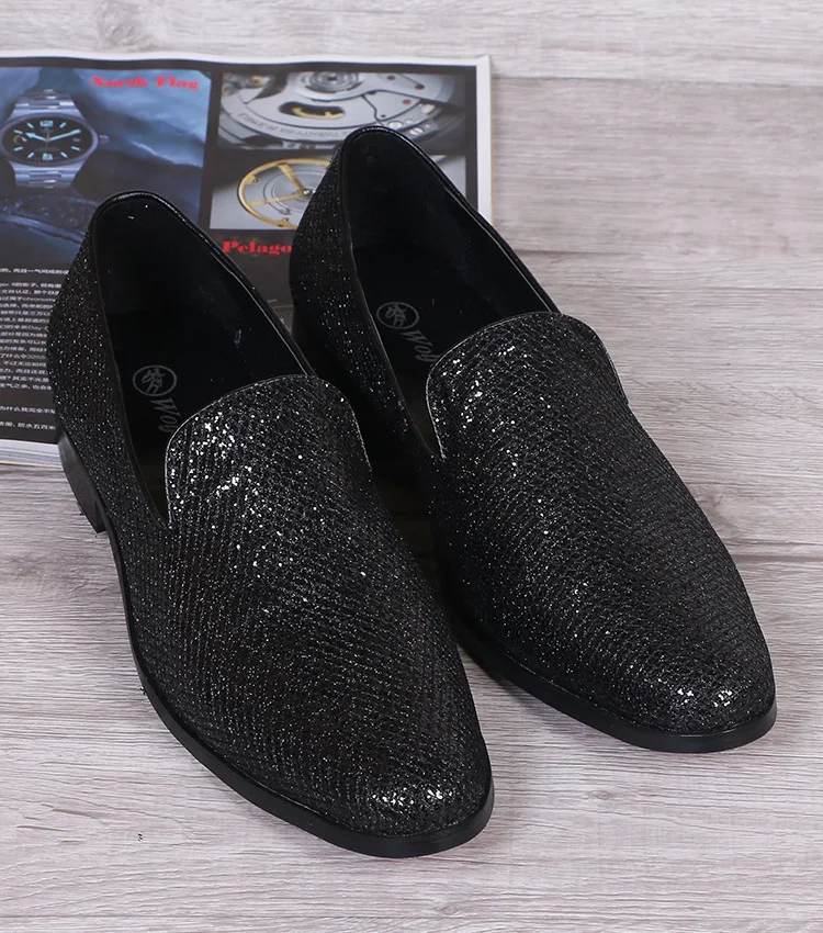 

Loafers Male Cowhide Pointed Casual Leather Japanese Style Shoes Men Genuine Leather Full Grain Leather Cow Leather Slip-on