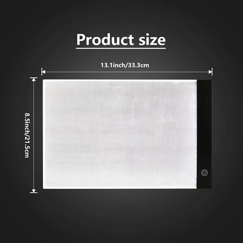 Diamond Painting A4 LED Light Pad Kit,DIY Dimmable Light Brightness Board,LED Artcraft Tracing Light Table,Reusable A4 Painting