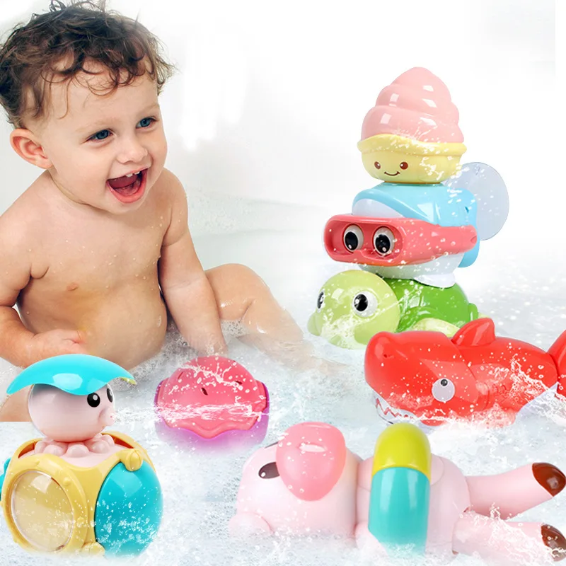 Детские игрушки для ванной игрушки-брызгалки Акула водяной пистолет летняя детская игровая воды для душа и ванной водная игрушка Детские подарки на день рождения