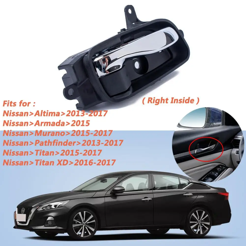 Adeeing передняя дверь межкомнатная ручка для Nissan Altima Pathfinder Межкомнатная дверная ручка OE: 80670-3TA0D(RH) 80671-3TA0D(LH - Цвет: left