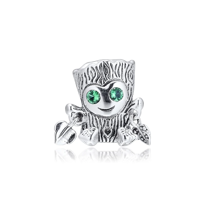 

Fits for Pandora Charms Bracelets Sweet Tree Monster Beads 100% 925 Sterling Silver Jewelry Free Shipping