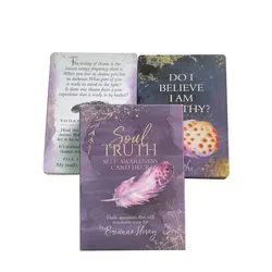 Alma verdade auto consciência cartas deck perguntas diárias que vão transformar sua vida tarô oracle cards jogo de tabuleiro inglês completo
