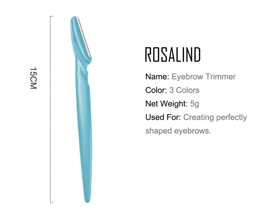 ROSALIND 3 шт. триммер для бровей Бритва для бровей портативные лезвия лезвие для бритвы Набор для удаления волос Макияж Бровей Profiler инструменты