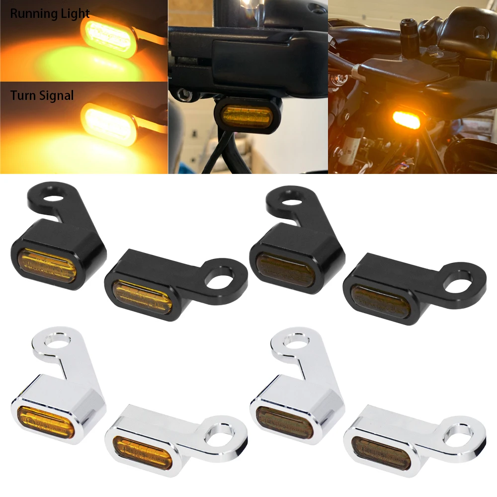 Motorcycle Mini LED E Mark Turn Signal Light Running Indicator Lamp For Harley Sportster XL 2004-2020 1200 883 72 48 Roadster