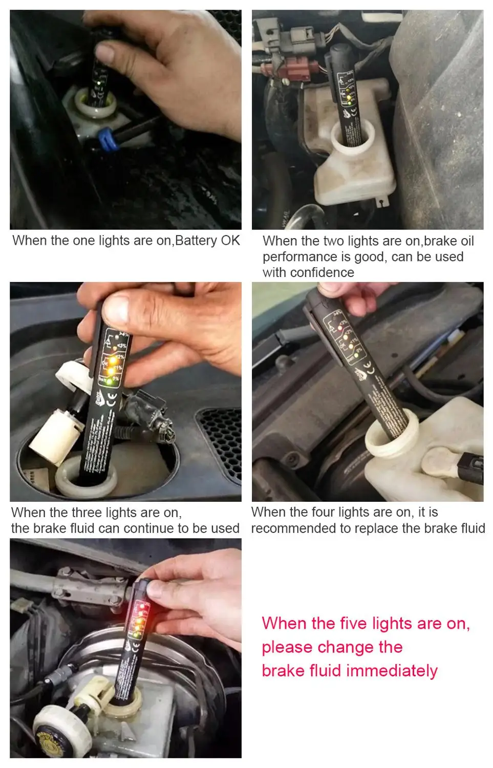극ũ ü ׽ 5 LED ڵ   ڵ  ׽Ʈ  DOT3/DOT4 BMW VW   ڵ ׼