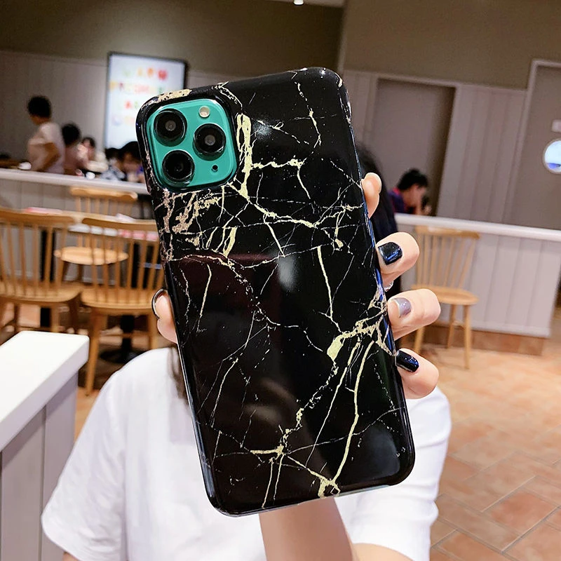 Рисунок художественный Мрамор текстура чехол для телефона для iPhone 11 XR XS X XS макс 7 8, 6, 6 S, Plus, ультра тонкий жесткий ПК Защитный чехол-накладка - Цвет: T3