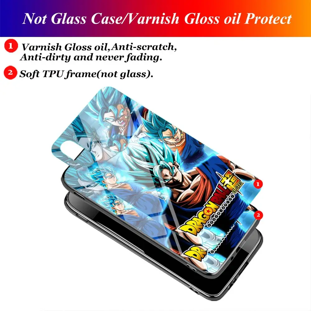 Dragon Ball Z Super Goku для Xiaomi Redmi Note 8 7 6 5 4X4 K20 Pro 7A 6A 6 S2 5A Plus супер яркий черный чехол для телефона