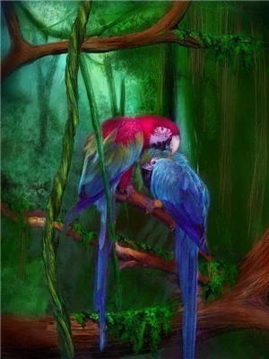 5351 HUACAN животные алмаз Paintnig попугай арт наборы полный квадратный дрель Стразы для вышивки бисером картина - Цвет: 5351