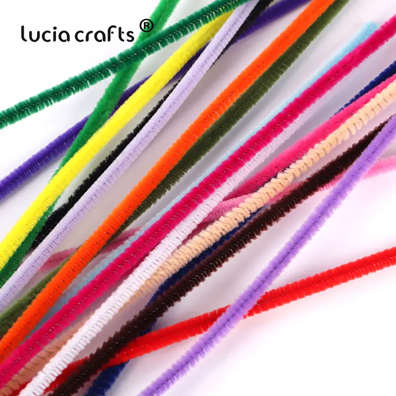 10/30/50/100pcs 6mm Colorful Chenille Stems Pipe Cleaners DIY Handmade Kids Educational Plush Toys Art Craft Supplies L0207