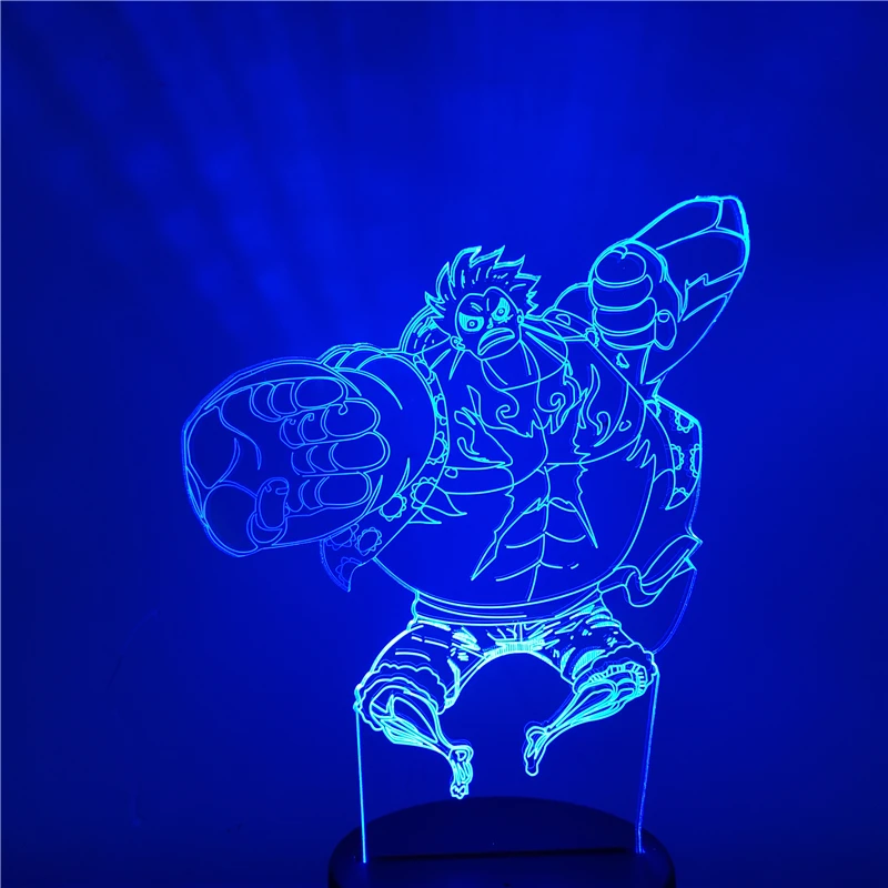Monkey D Luffy 3d Led Night Light One Piece Table Lamp Usb 7 Colors Changing Room Decorative 3d Lamp Boy Birthday Gift Kids Toy Led Night Lights Aliexpress