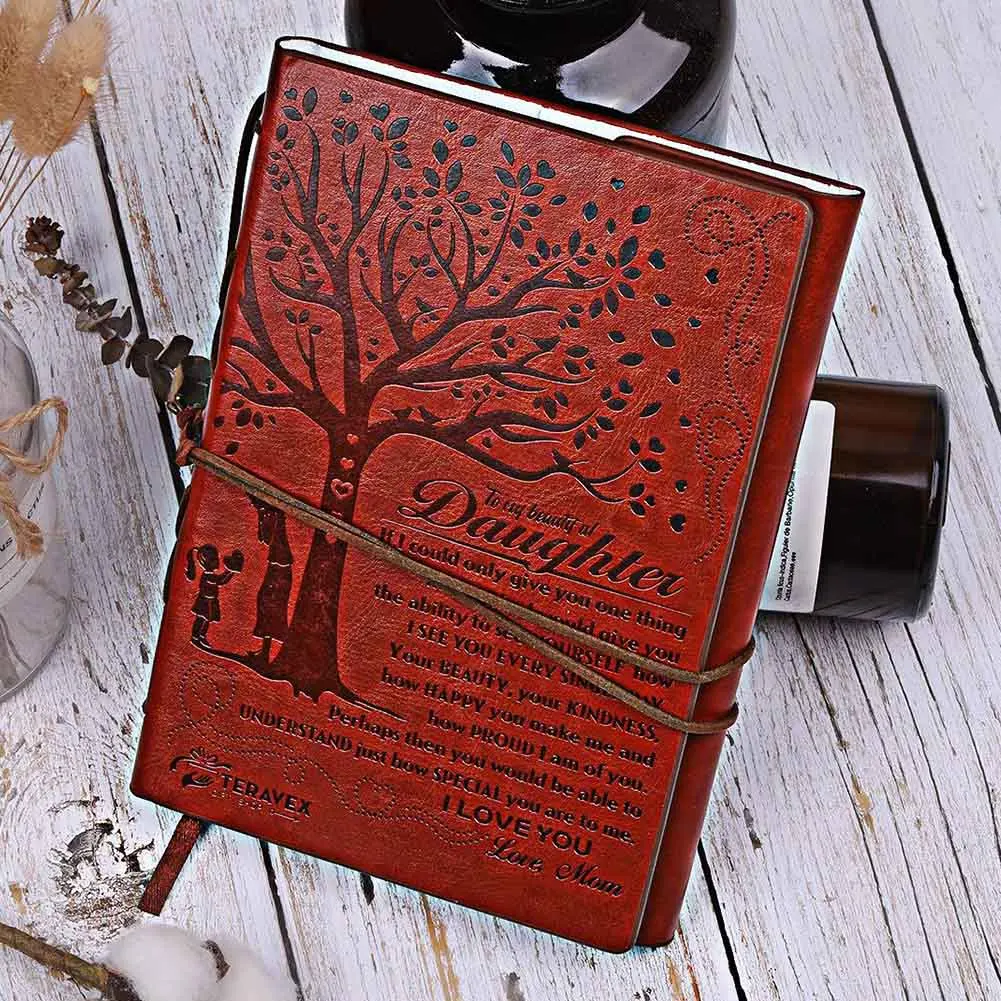 

Blank Travel Jotter Notepad Retro Loose-Leaf With String Notebook Gift Vintage Journal Diary Stationery Writing PU Cover