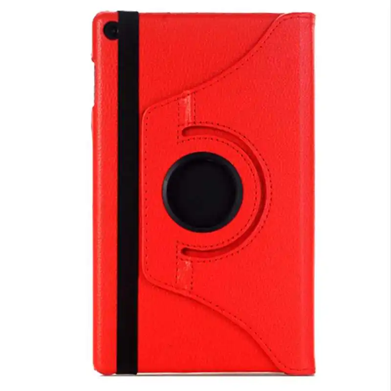 Mokoemi 360 Вращающийся Кожаный чехол-подставка 8," для Kindle Fire HD 8 чехол для Kindle Fire HD8 чехол для планшета - Цвет: Red