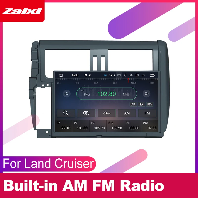 Для Toyota Land Cruiser Prado 150 2009 2010 2011 2012 2013 Автомобильная Мультимедийная система Android DVD