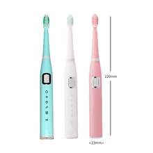 Хит! Электрическая зубная щетка для взрослых и детей, USB Индукционная перезаряжаемая электрическая зубная щетка, звуковая электрическая зубная щетка IPX7, водонепроницаемая