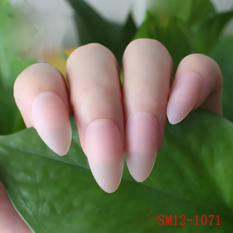 24 шт женские накладные ногти DIY матовые капли в форме накладные ногти JS11