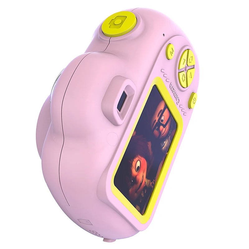 

K9 Digital 1080P Mini Camera 2 Inch Cartoon Cute Camera Toys Children Birthday Gift Toddler Toys Children Kids Camera (Pink)