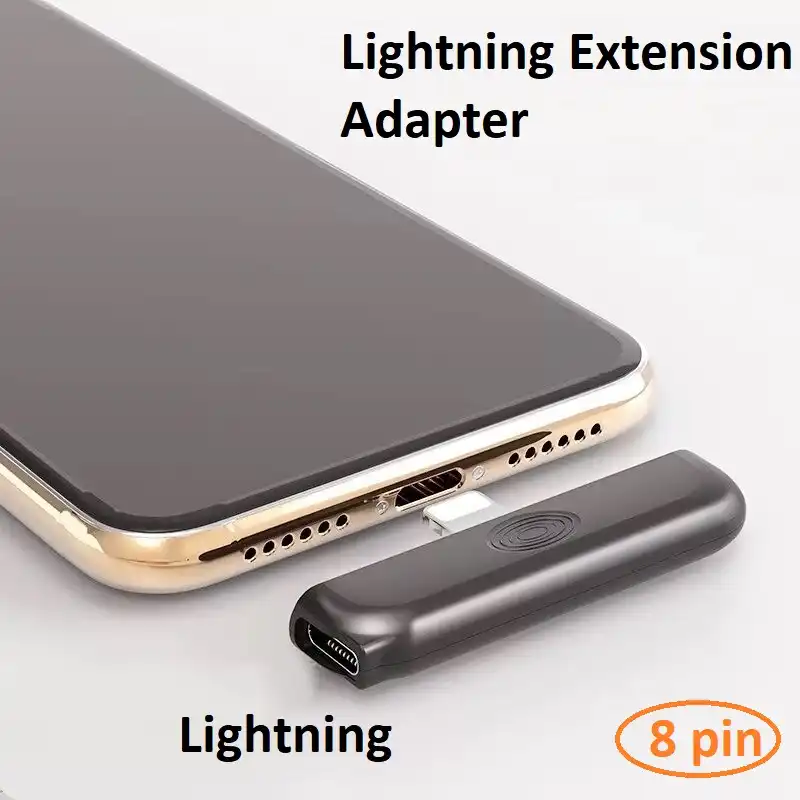 Lightning Extension Adapter T Tip For Iphone 11 Pro Max Xs Xr Ipad Air Ipad Mini Mobile Game Controller Data Charging Video Aliexpress