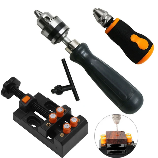 0.5-3.2mm Mini Manual Hand Drill Chuck Drill Bit Jewelry