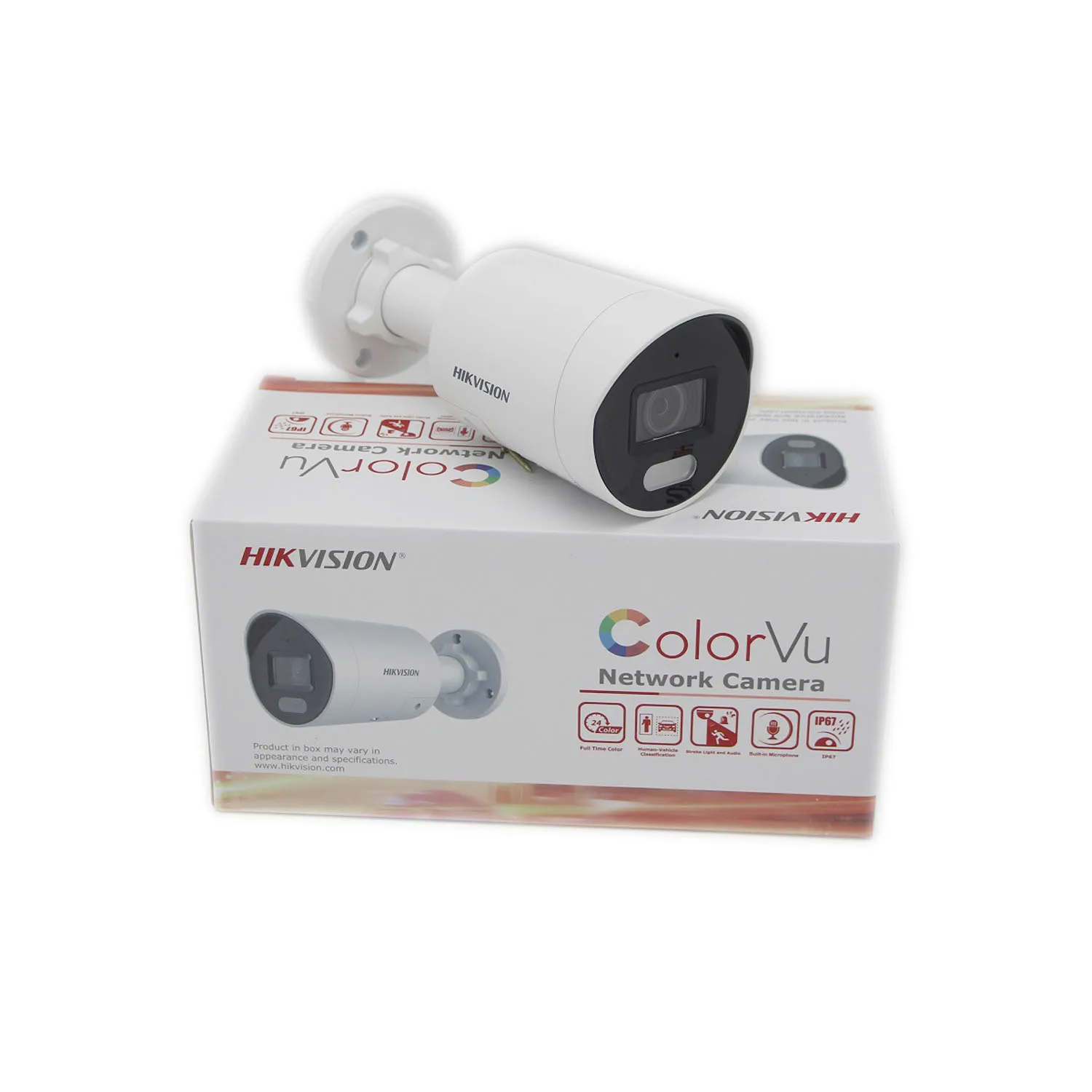 Camera Hikvision DS-2CD2047G2-LU/SL với ánh sáng nháy và âm thanh cảnh báo
