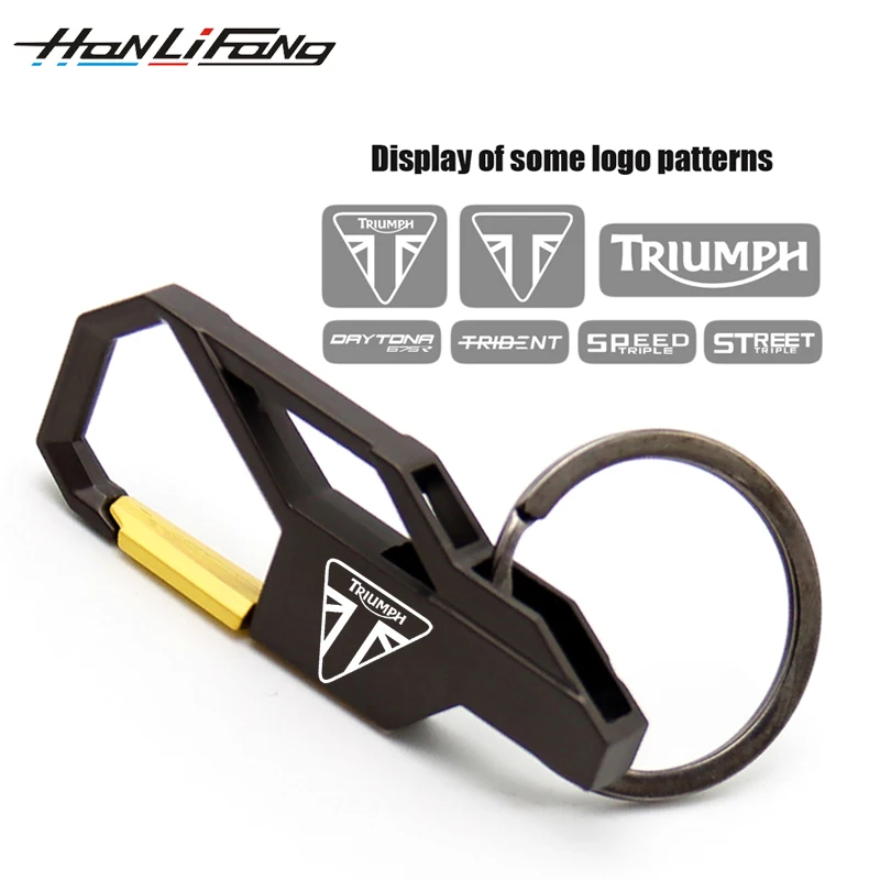 Motorcycle Keychain For Triumph Daytona 675R Trident 660 Tiger 800 Bonneville T100 Bobber Personalized Keyring Metal | Автомобили и