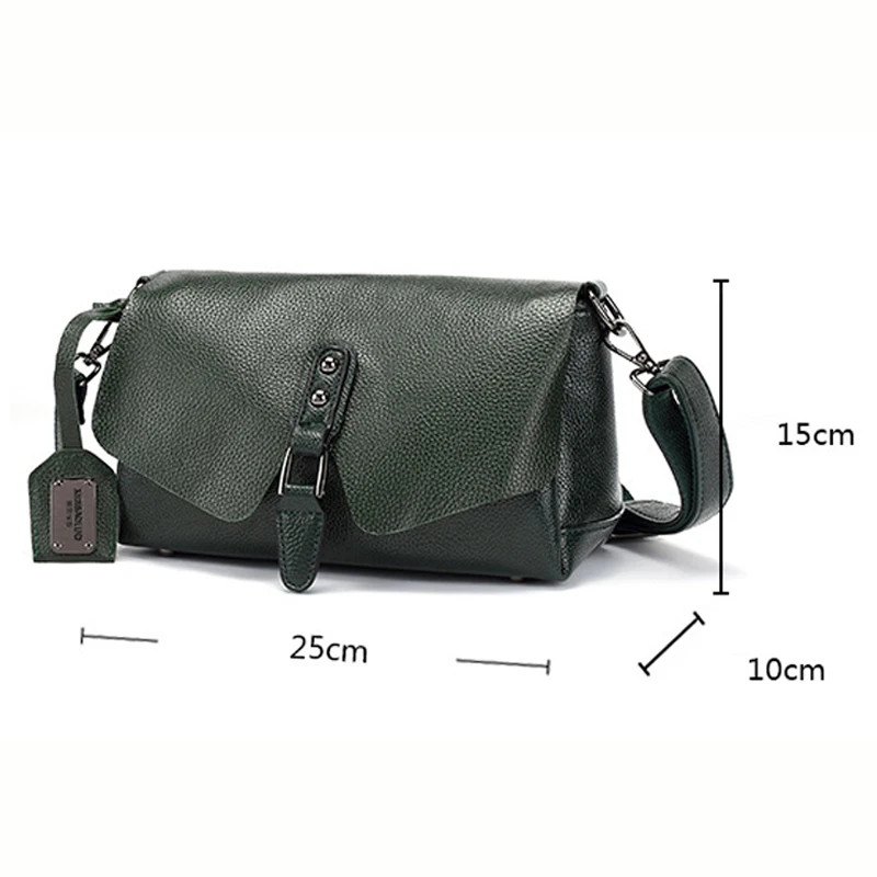 Comprar Bolsos de hombro para mujer 100% de alta calidad bolsos de cuero genuino bolso bandolera que combina con todo