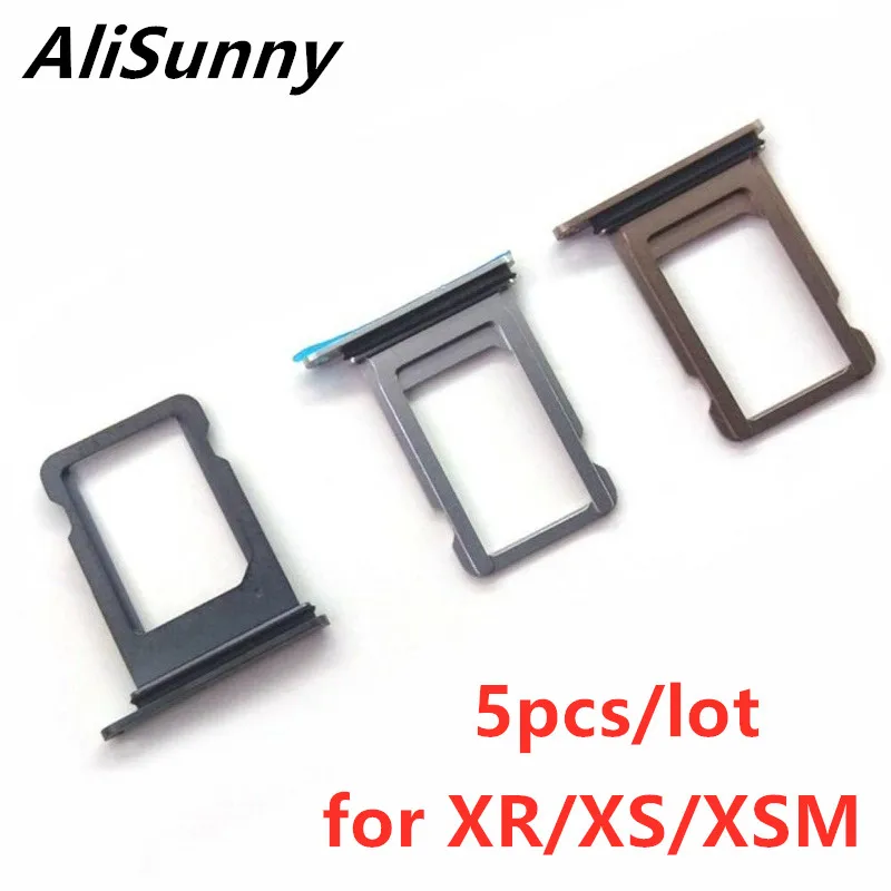 AliSunny 5 шт. держатель для sim карт iPhone XR XS Max XSM один двойной адаптер запасные