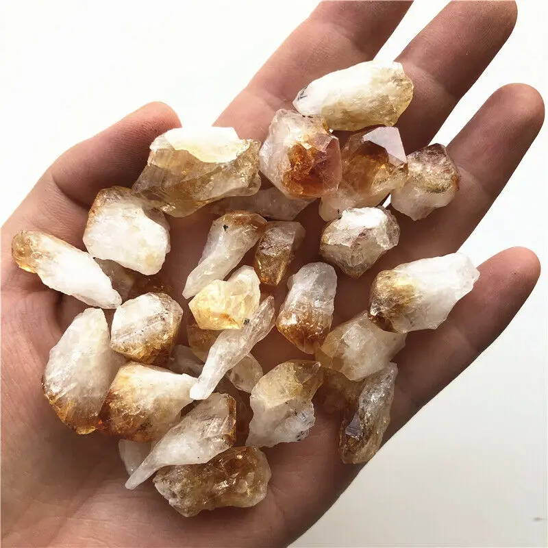 50 г натуральный кристалл цитрина оригинальные камни минеральные гравий образец украшения натуральные камни и минералы