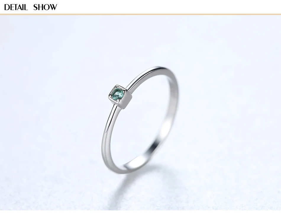 Gem&Time Korean Sterling 925 Silver Green Topaz Solitaire Ring For Women Round Gemstone Engagement Rings Jewelry Anillos Mujer (5)