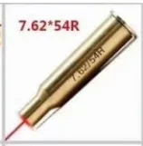 7.62x54R 50 шт. CAL. 9 мм. 45. 30. 222REM. 223REM 7,62X39 30-30WIN 7X57R. 308 7,62X54. 38 20GA картридж с красным лазерным отверстием Sighter Boresighter - Цвет: 7.62x54R