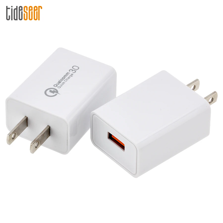 US $712.12 Quick Charge 30 USB Wall Charger Fast Charging Portable Mobile Phone Chargers For IPhone Samsung Xiaomi US QC30 Adapter 300pcs
