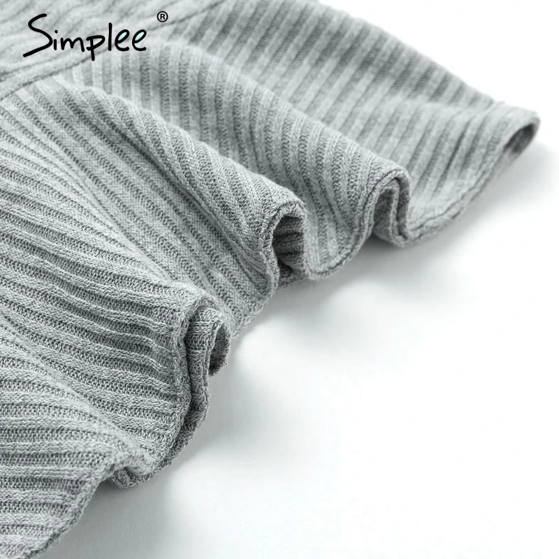 Женское зимнее длинное платье свитер Simplee сексуальное облегающее вязаное стрейч