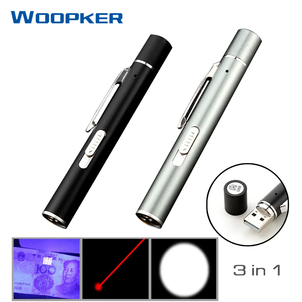 Многофункциональная лазерная ручка Lazer Pointer / Lighting UV Money Inspection 3 в 1 фонарик с