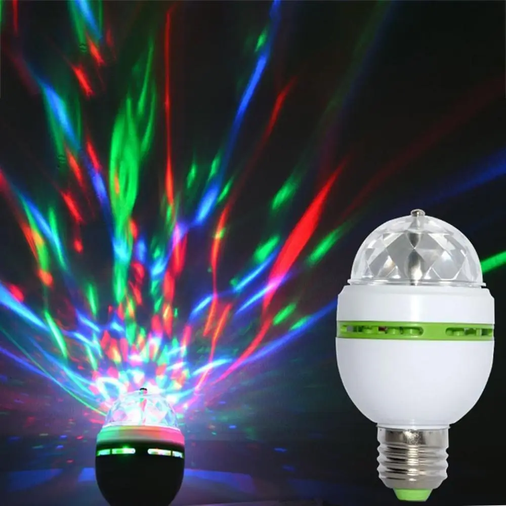 

Led Crystal Magic Ball Foot 3 Watt Constant Current Rgb Colorful Rotating Lights Ktv Bar Wedding Lantern Flashing Stage Lights