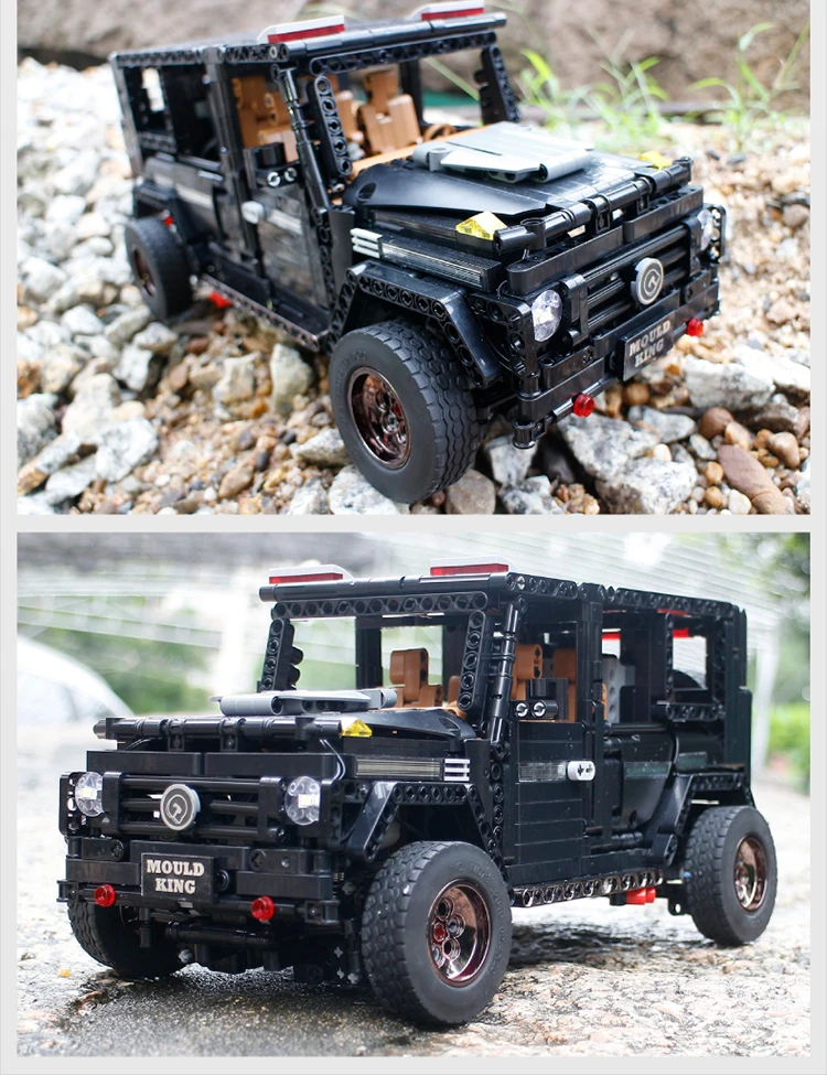 MOC 2425 Technic Series внедорожник Супер гоночный Benz Черный AWD универсал модель G500