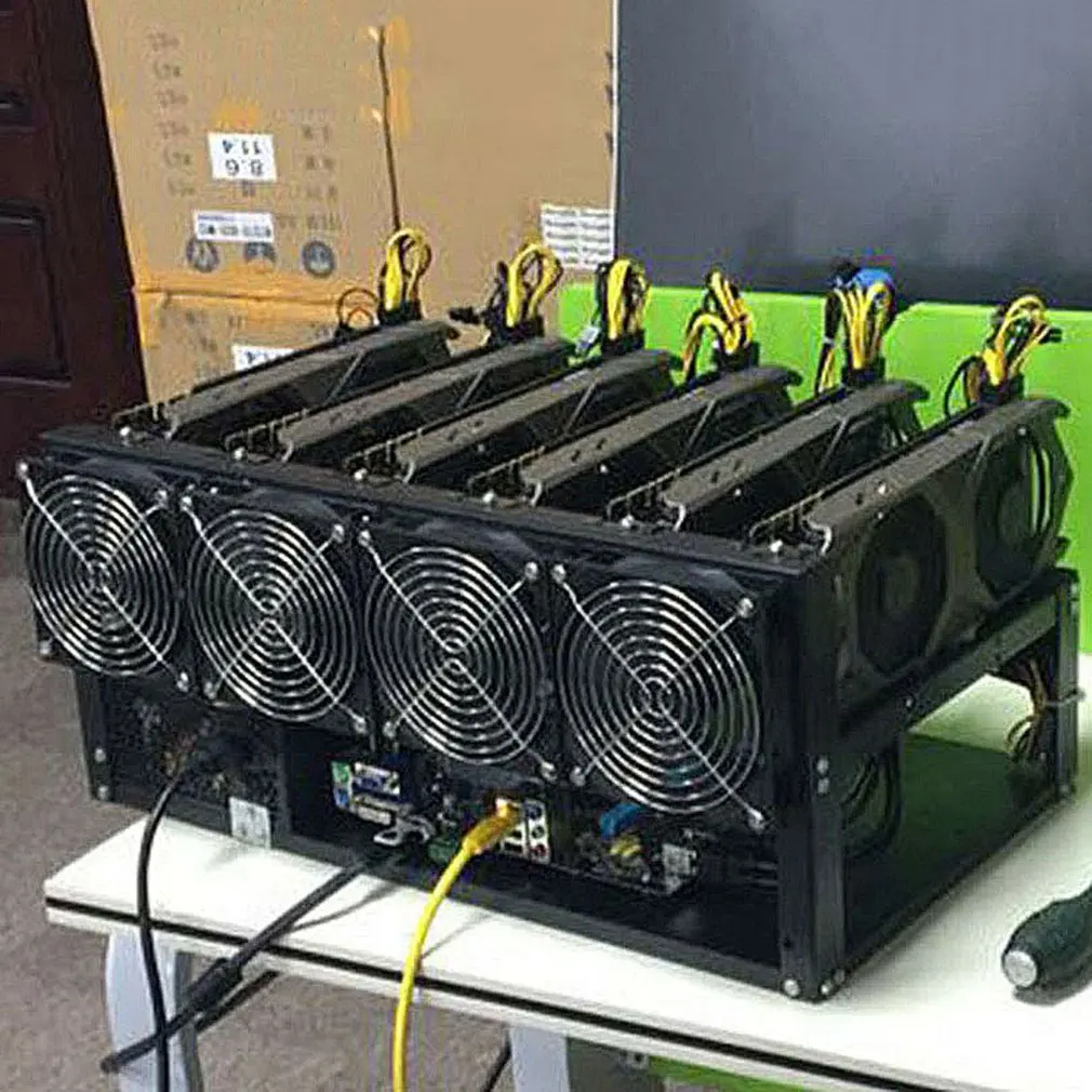 Stackable Open Mining Rig Frame  ETH/ETC/ZEC Ether ׼ 6/8 GPU Crypto Coin Bitcoin Rack  ű