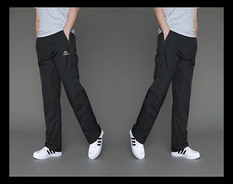 Летние тонкие спортивные брюки из ДАКРОНА, мужские брюки, дышащие быстросохнущие штаны для бега, износостойкие гладкие ультра-светильник