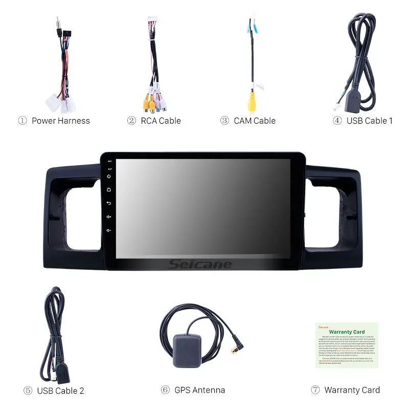 Seicane 9 inch Android 8.1 car stereo for 2013 Toyota Corolla/BYD F3 GPS Navigation Head Unit Mirro