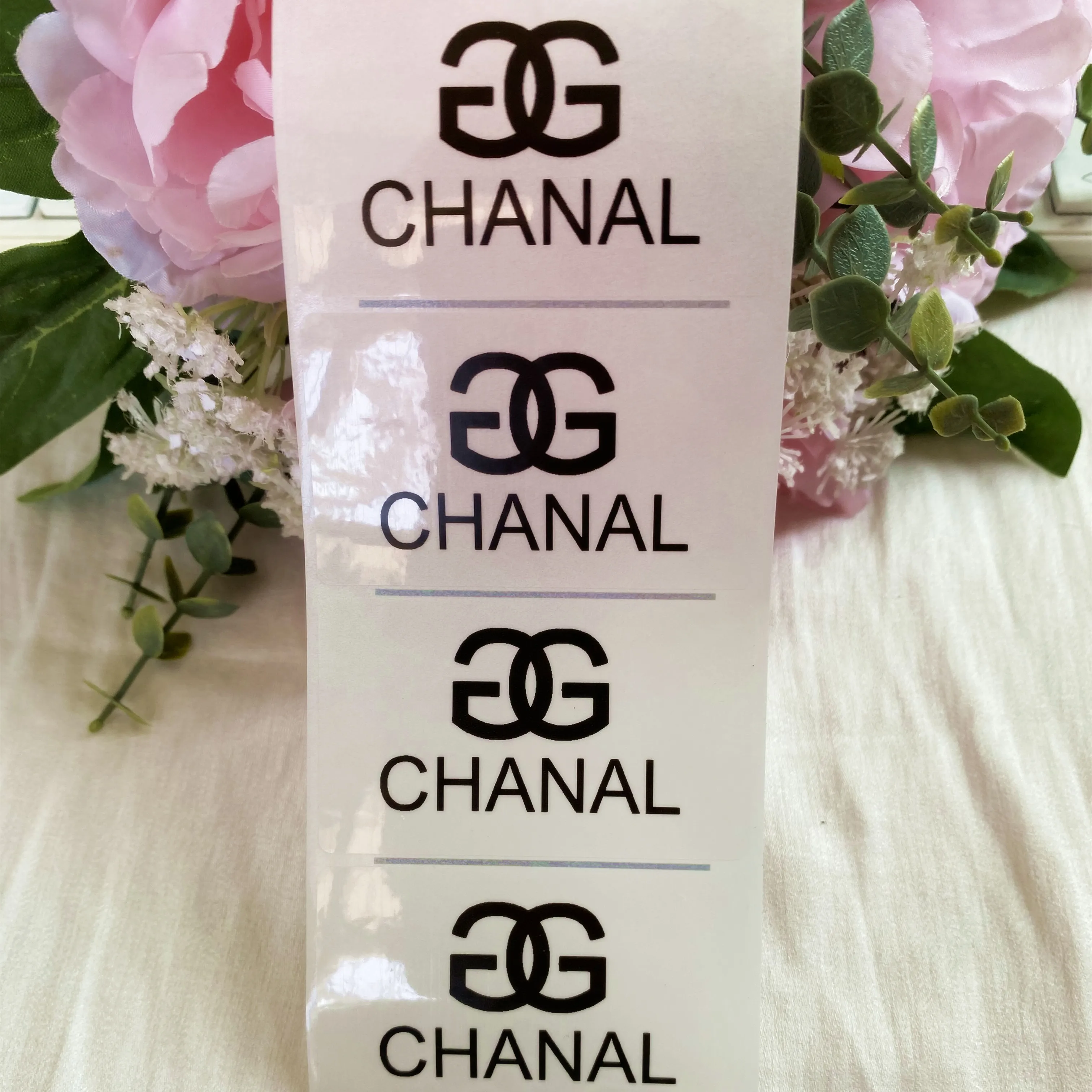 Custom luxury Logo Candle Stickers Luxe Brand Stickers Wedding gifts decoration (Candle will not included)