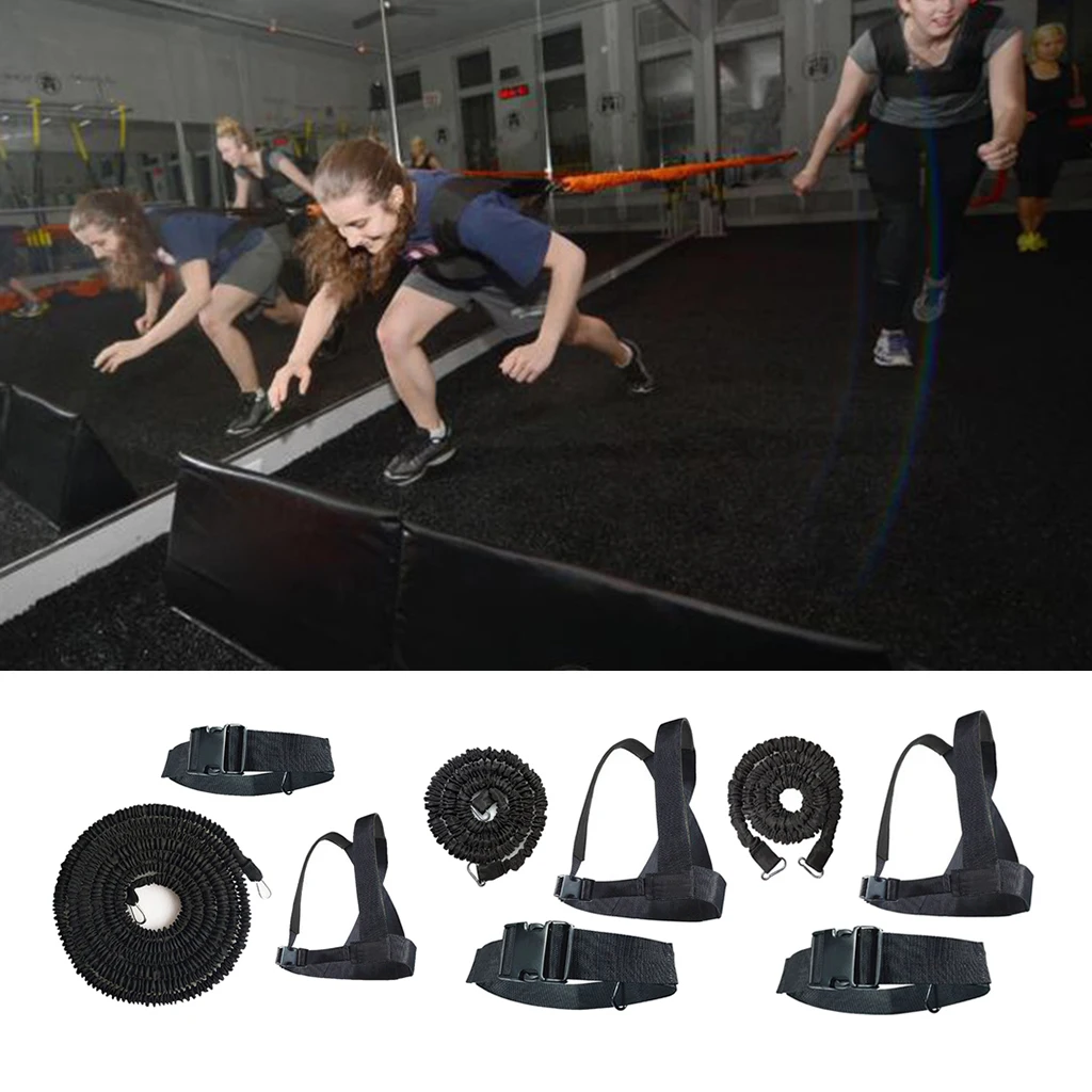 Fitness Exercise Weight Speed Resistance Sled Harness Pull Strap Belt Football