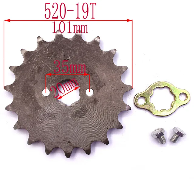 X AUTOHAUX 1 set 520 Style 13 denti 20mm ID moto pignone