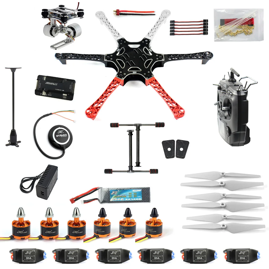DIY RC Дрон в сборе F550 6 Aix RTF Полный комплект с контроллером полета APM 2 8 GPS компас и