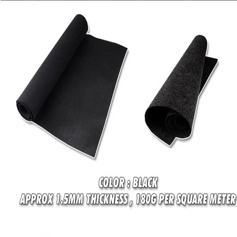 4Mx1M Universal Fit For DIY Insulation Noise Control Waterproof Covers Carpet Car Boat RV Underfelt Speaker Box Cabinet Mat |