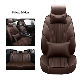 

high quality Universal PU Leather car seat covers for citroen c5 2010-2018 ds5 c4 grand Picasso and Seat ibiza Car seat cushion