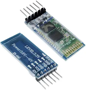 

HC-05 Bluetooth Serial Pass-through Module Wireless Serial Communication with Button for Arduino