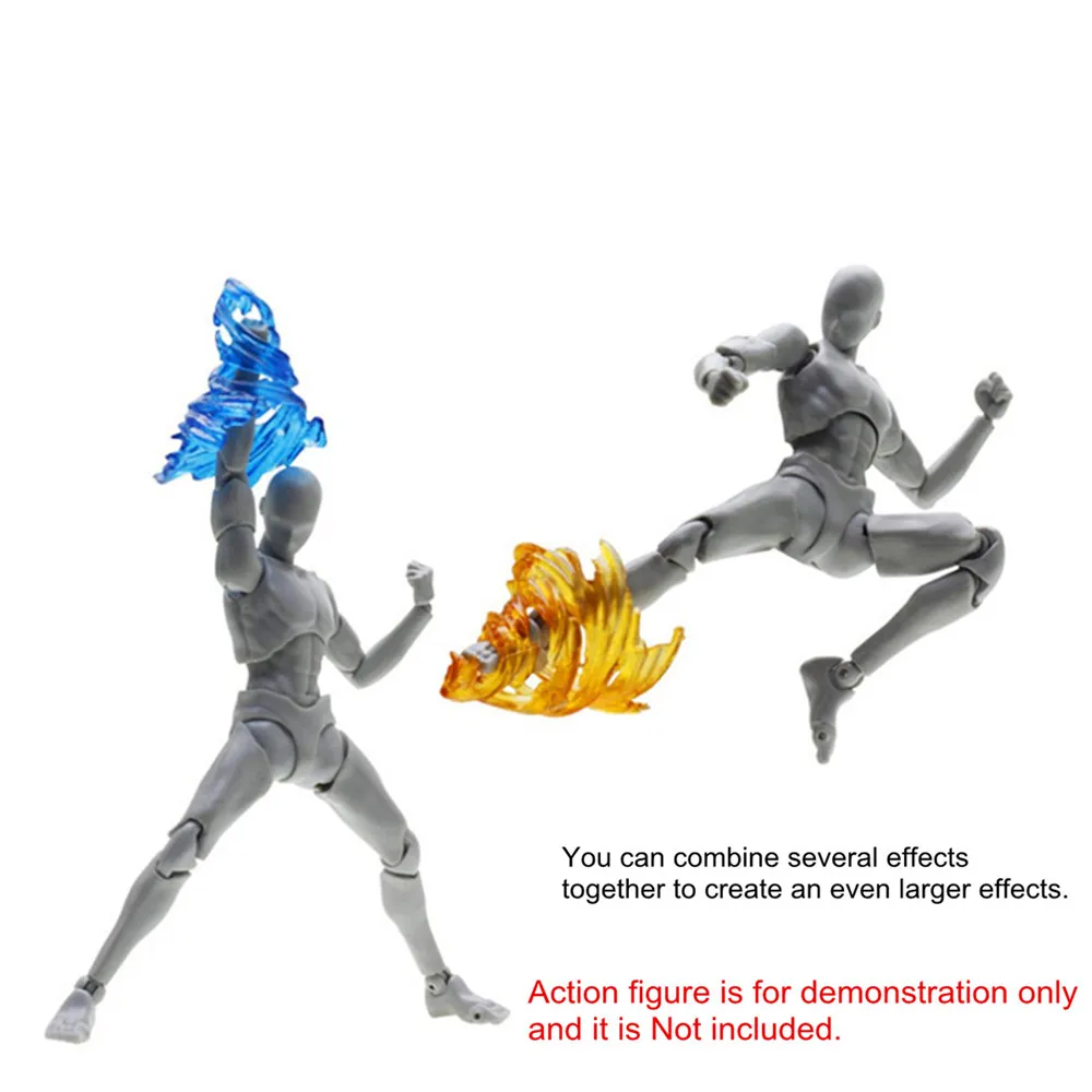 Красочные винтовые ударный эффект фигурку ветер удар пламя для Kamen Rider Figma SHF