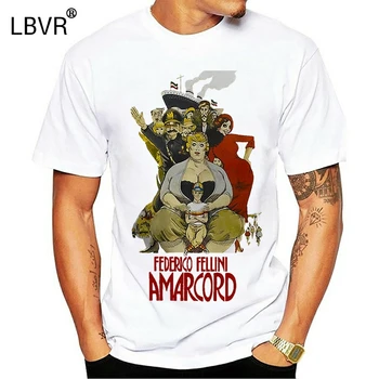 

New Men T Shirt Fashion Men Brand Fitness Slim Fit Uomo Donna Amarcord Fellini Rota Tonino Guerra T Shirts Funny