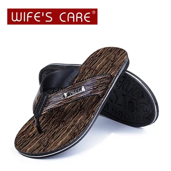 

2020 New Arrival Summer Men Flip Flops High Quality Beach Sandals Anti-slip Zapatos Hombre Casual Shoes Size 40-44