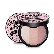 Хайлайтер для макияжа Палитра набор супер шелковистая текстура стойкий водонепроницаемый светящийся хайлайтер набор пудры 3 цвета